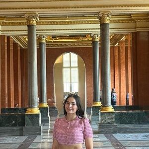 Pink Tweed Cropped Tank Top